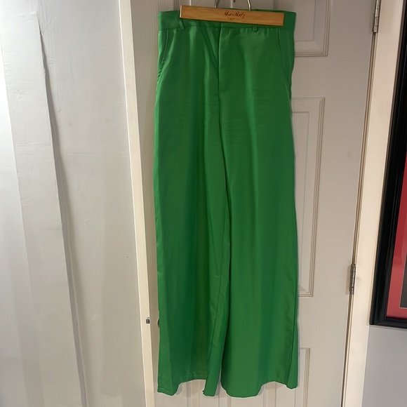 Missguided, green, trouser pants, size small - Picture 2 of 7